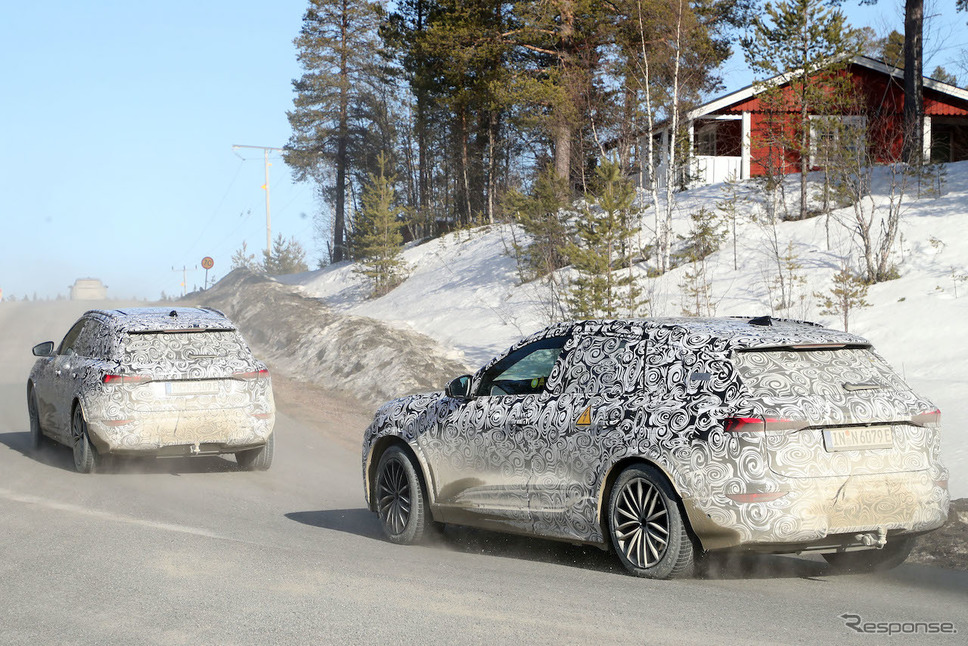 アウディ RS Q6 e-tron プロトタイプ(スクープ写真)《APOLLO NEWS SERVICE》
