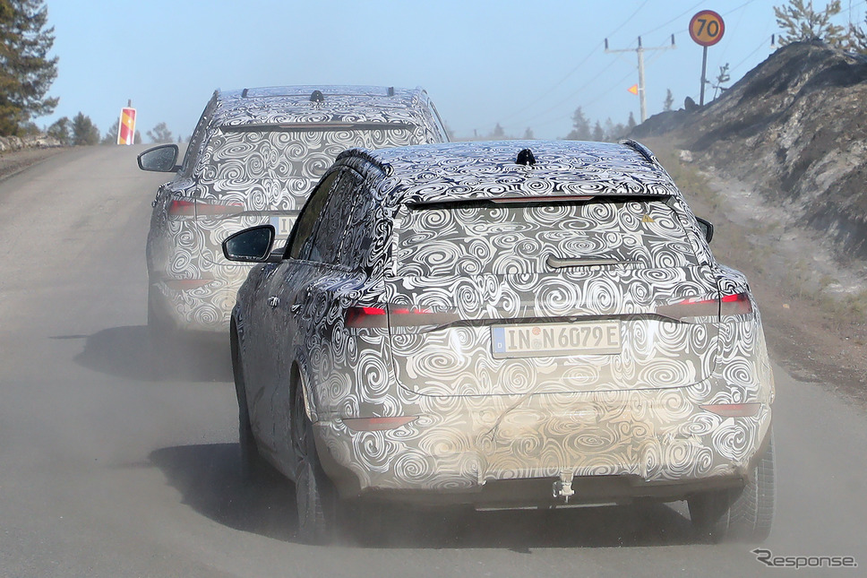 アウディ RS Q6 e-tron プロトタイプ(スクープ写真)《APOLLO NEWS SERVICE》