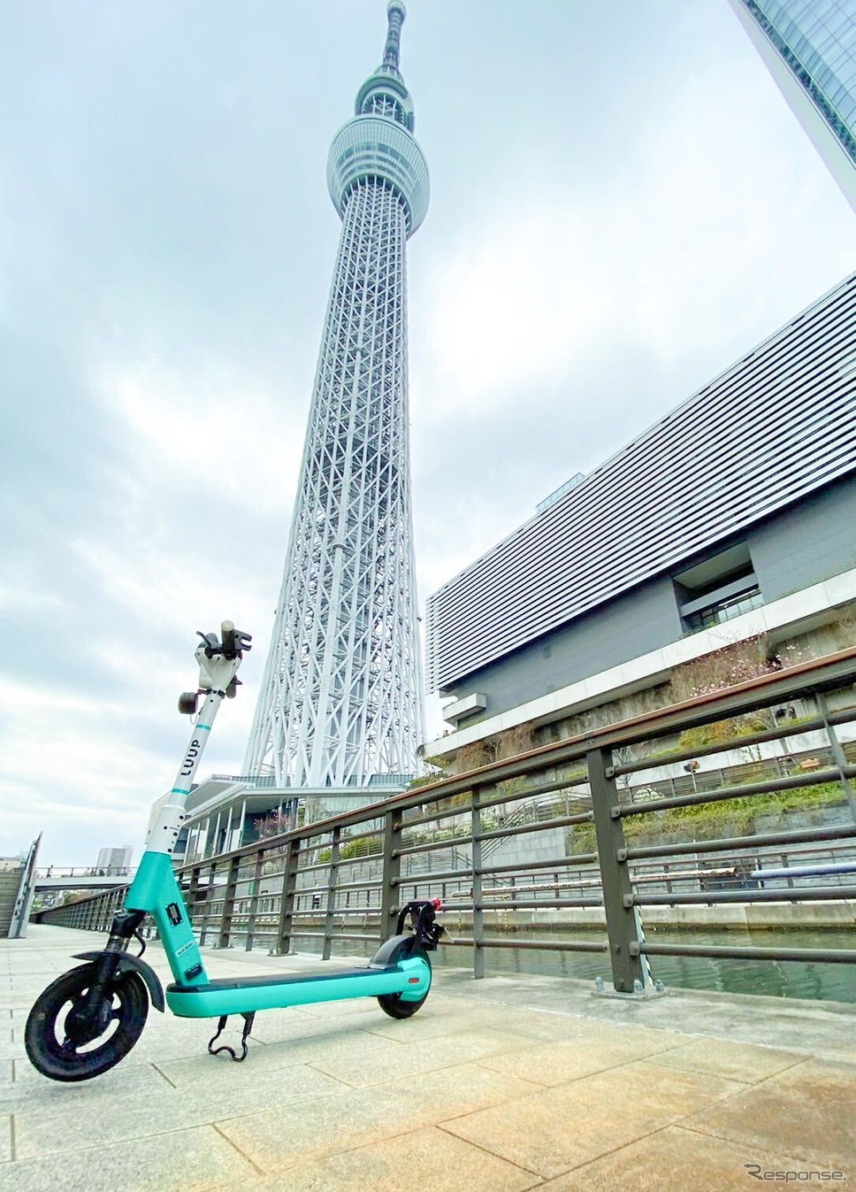 東京スカイツリータウンに電動キックボードシェアアプリ「LUUP」のポートを導入開始《写真提供 Luup》