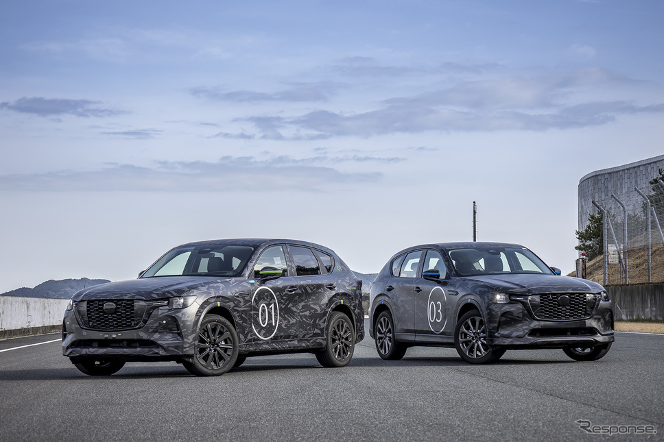 マツダ CX-60 欧州仕様 プロトタイプ。左がPHEV、右がディーゼル《写真提供 マツダ》