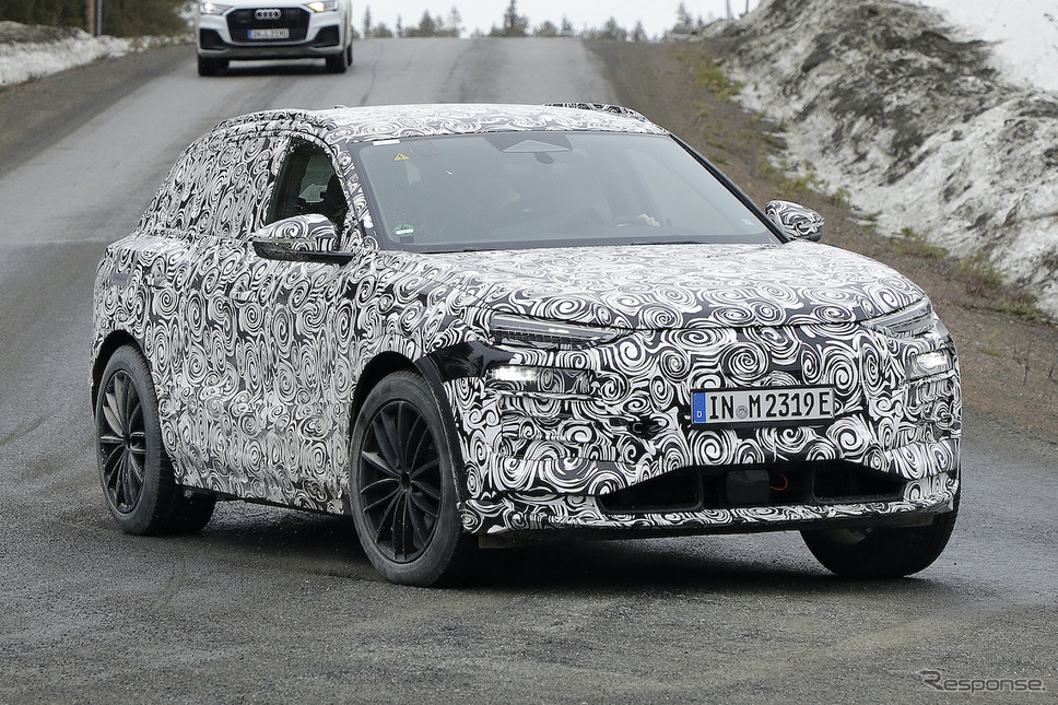 アウディ Q6 e-tron 市販型プロトタイプ(スクープ写真)《APOLLO NEWS SERVICE》