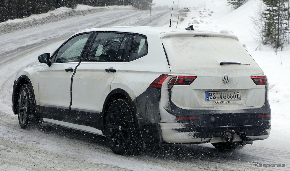 VW ティグアン 次期型 EVモデル（スクープ写真）《APOLLO NEWS SERVICE》