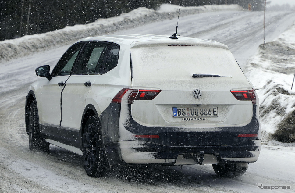 VW ティグアン 次期型 EVモデル（スクープ写真）《APOLLO NEWS SERVICE》