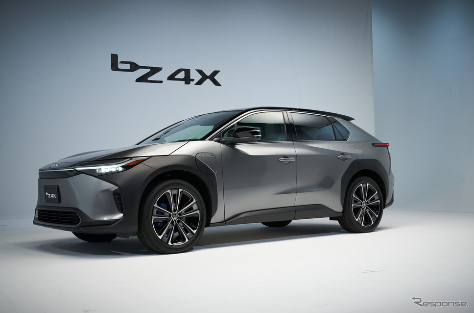 トヨタ自動車の新型電気自動車、bZ4X《写真提供 トヨタ自動車》