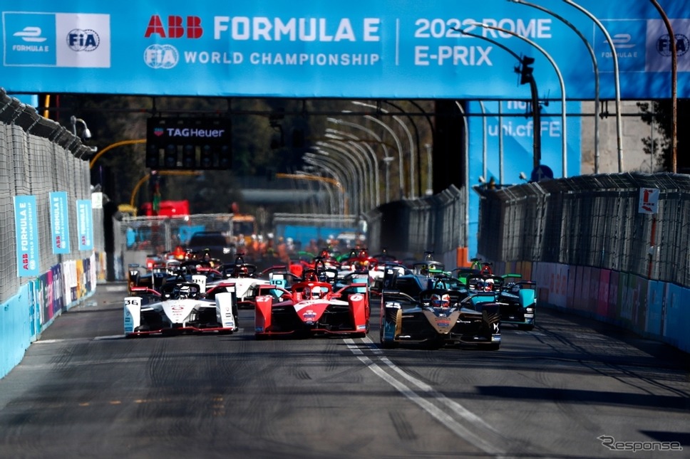 第5戦は前戦と同じ、ローマの街中に作られたストリートコースで行われた《photo by Formula E》