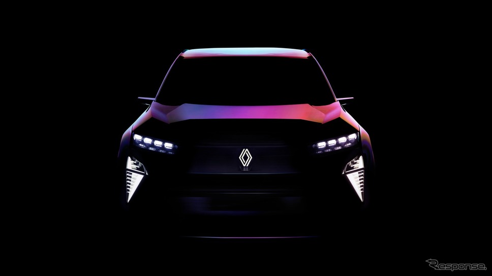 ルノーの水素エンジン搭載のコンセプトカーのティザー写真《photo by Renault》