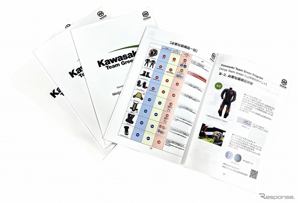 Ninja Team Green Cup Guide Book《写真提供 カワサキモータースジャパン》