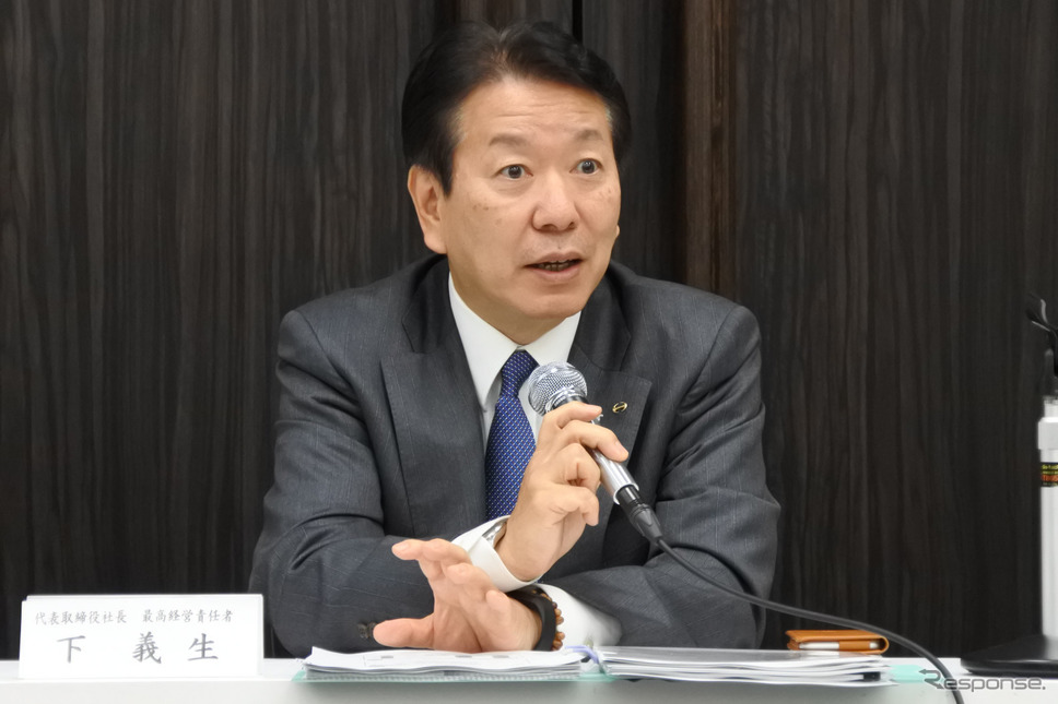 日野自動車 下義生 社長(2019年当時)《写真撮影 小松哲也》