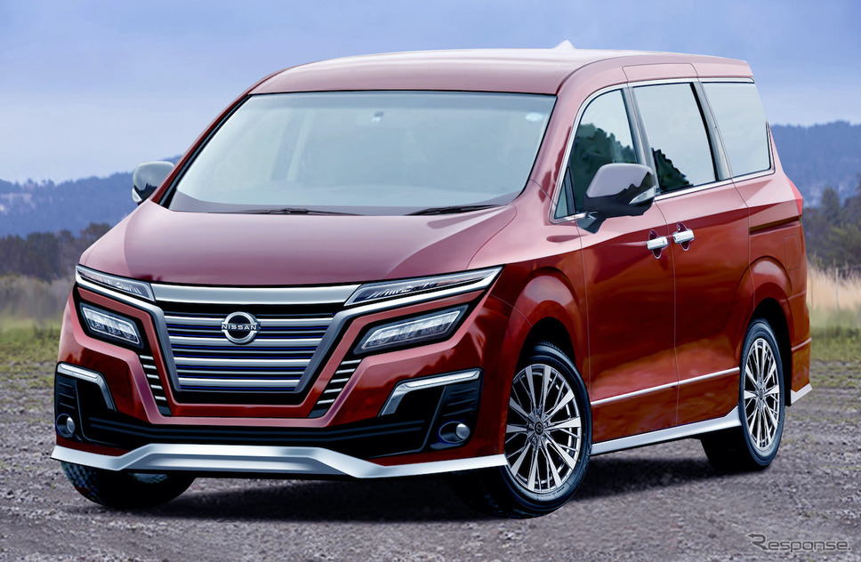 日産 エルグランド 次期型 予想CG《APOLLO NEWS SERVICE》