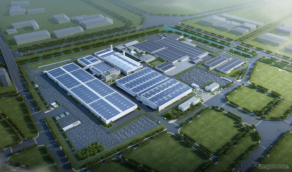広汽ホンダ EV専用工場俯瞰図《写真提供 本田技研工業》