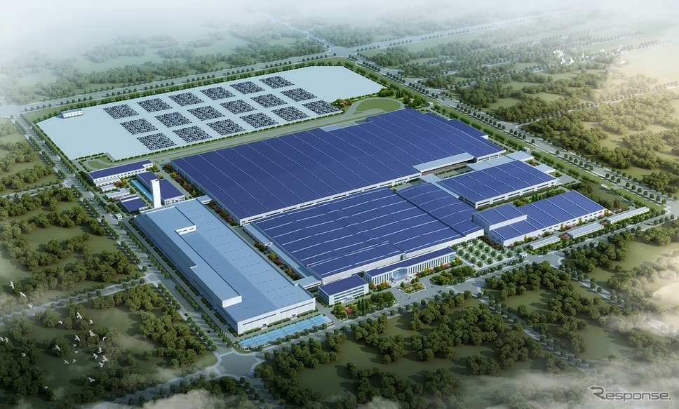 東風ホンダ EV専用工場俯瞰図《写真提供 本田技研工業》