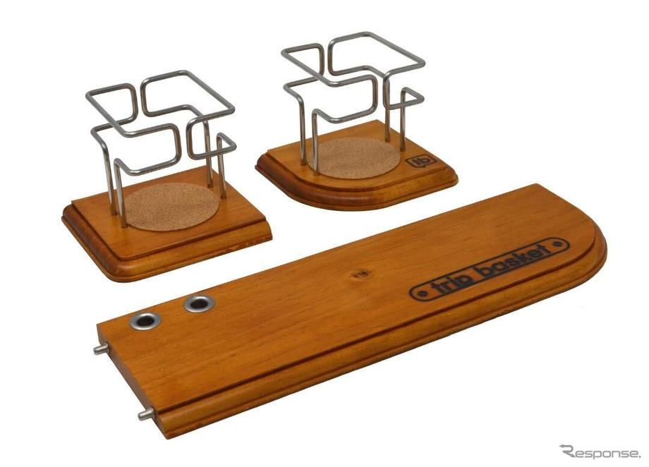 ジムニー用ドリンクホルダー＆テーブル…天然無垢材とステンレス