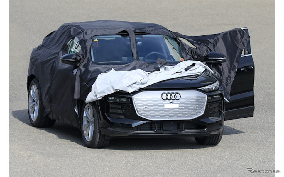 アウディ Q6 e-tron プロトタイプ(スクープ写真)《APOLLO NEWS SERVICE》