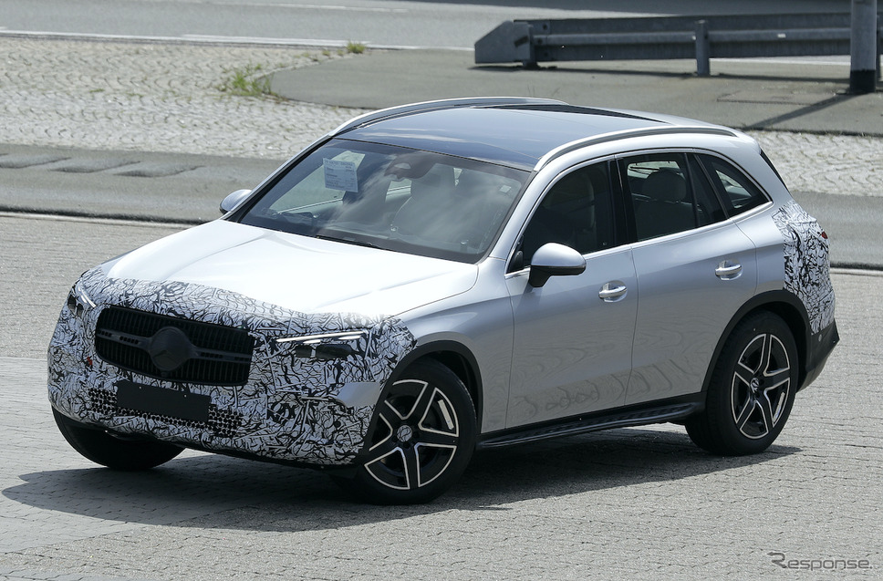メルセデスベンツ GLC 次期型プロトタイプ(スクープ写真)《APOLLO NEWS SERVICE》