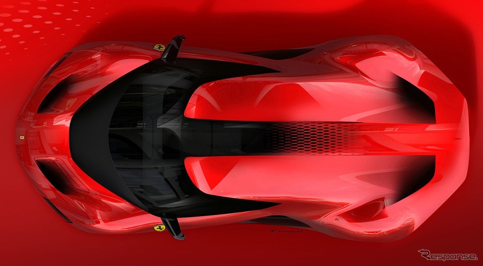 フェラーリ SP48 Unica のレンダリングイメージ《photo by Ferrari》