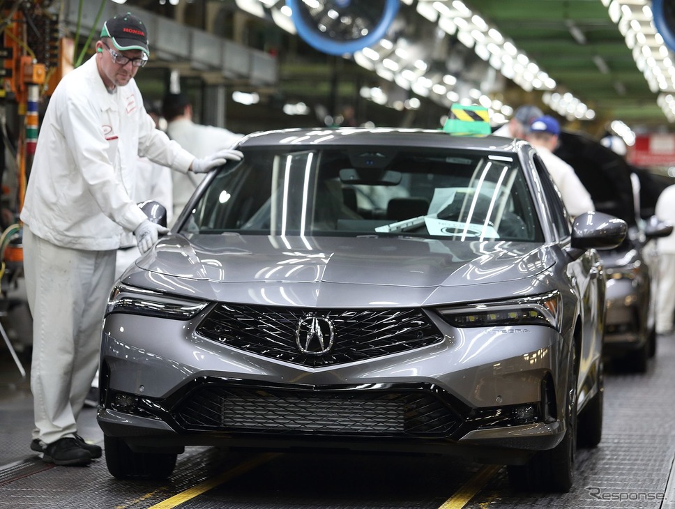 ホンダの米国オハイオ州メアリーズビル工場で生産が開始されたアキュラ・インテグラ 新型《photo by Acura》