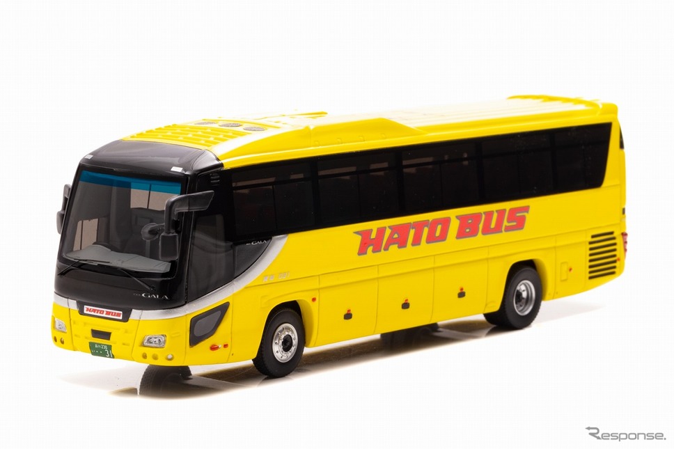 はとバス(031号車)いすゞ ガーラスーパーハイデッカー(1/64スケールモデル)《写真提供 ヒコセブン》