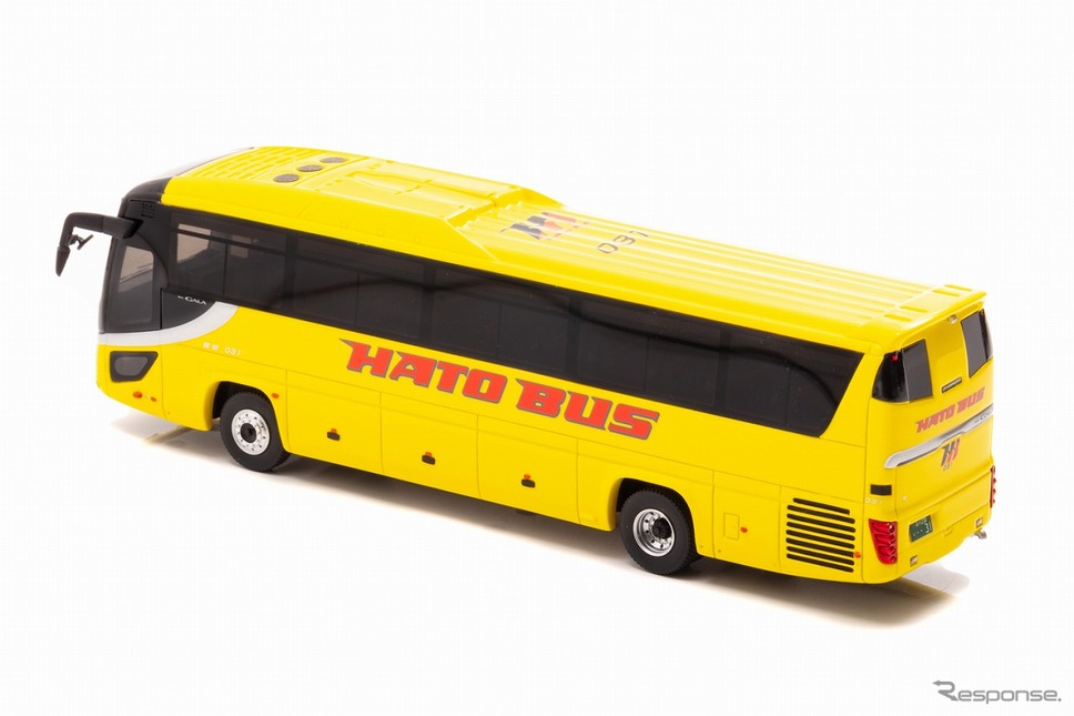 はとバス(031号車)いすゞ ガーラスーパーハイデッカー(1/64スケールモデル)《写真提供 ヒコセブン》