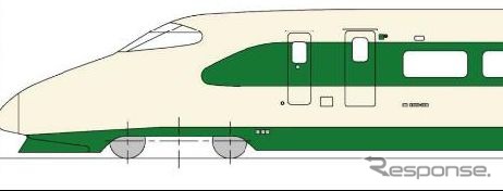 200系国鉄カラーとなるE2系1000番台のイメージ。《画像提供 東日本旅客鉄道》