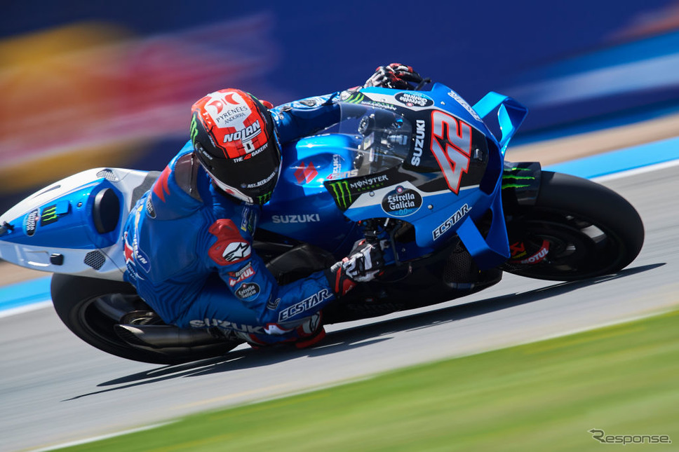 リンス(スズキ)、MotoGPスペインGP予選(4月30日)《Photo by Jose Breton/Pics Action/NurPhoto via Getty Images/ゲッティイメージズ》