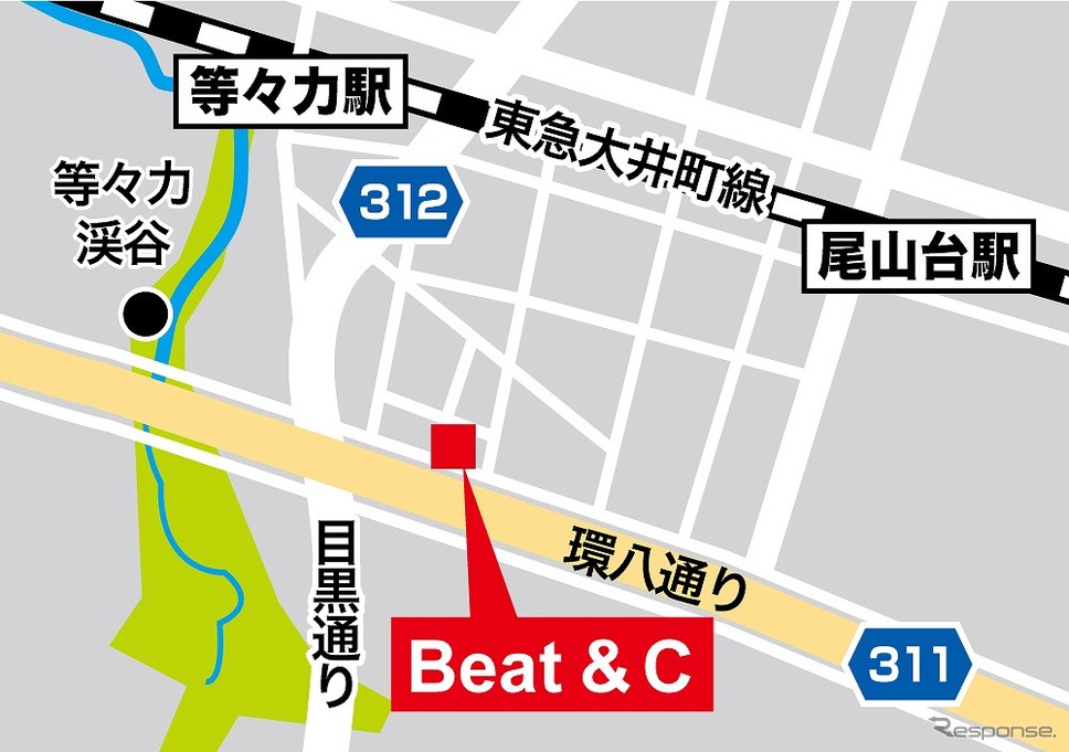 Beat ＆ C 世田谷店 地図《画像提供 バイク王＆カンパニー》