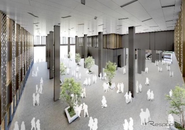 ステーションコア前の中央広場のイメージ。《画像提供 JR東日本》