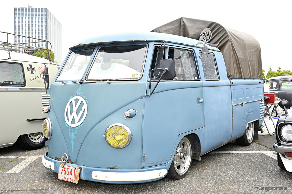 個性的な装いアメリカンワンボックスが面白い!…34th MOONEYES Street Car Nationals写真撮影:雪岡直樹