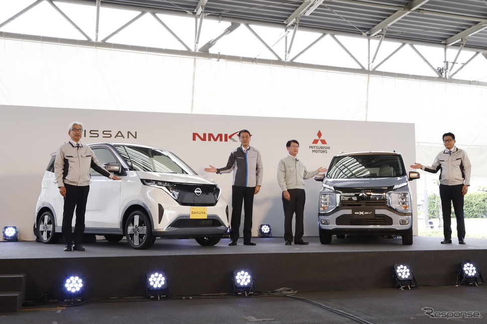 日産自動車&三菱自動車、NMKVが新型「軽電気自動車」のオフライン式を実施《写真提供 日産自動車》