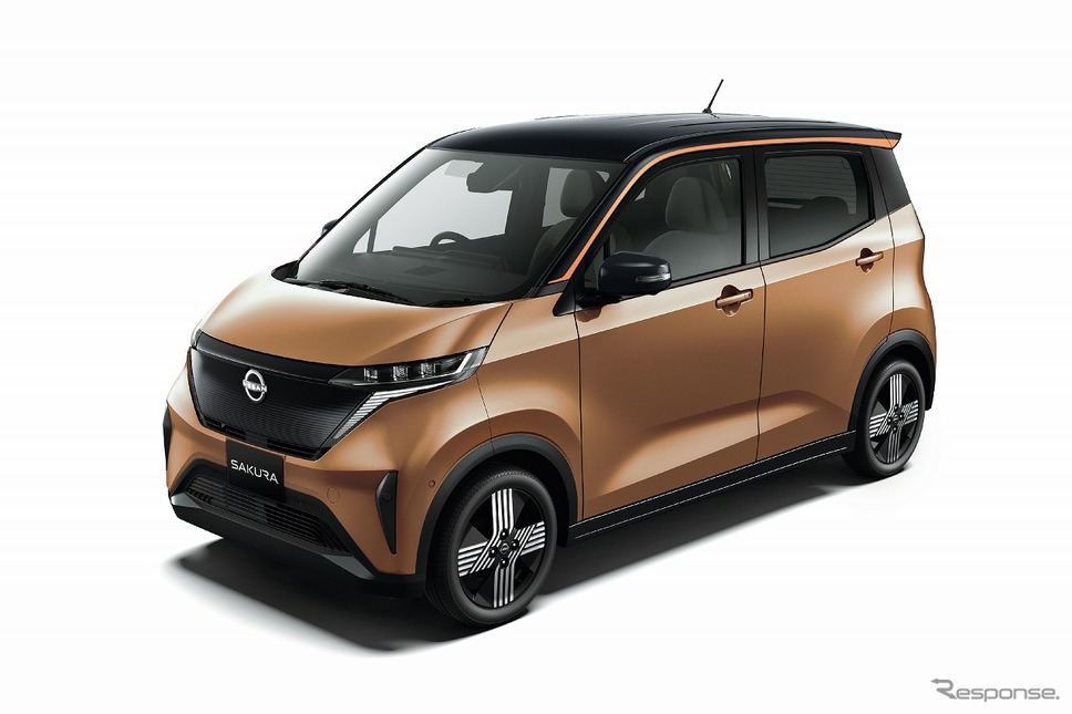 日産サクラ(暁-アカツキ-サンライズカッパー/ブラック 2トーン)《写真提供 日産自動車》