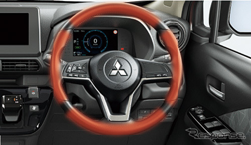 三菱 eKクロス EV ステアリングヒーター《写真提供 三菱自動車》