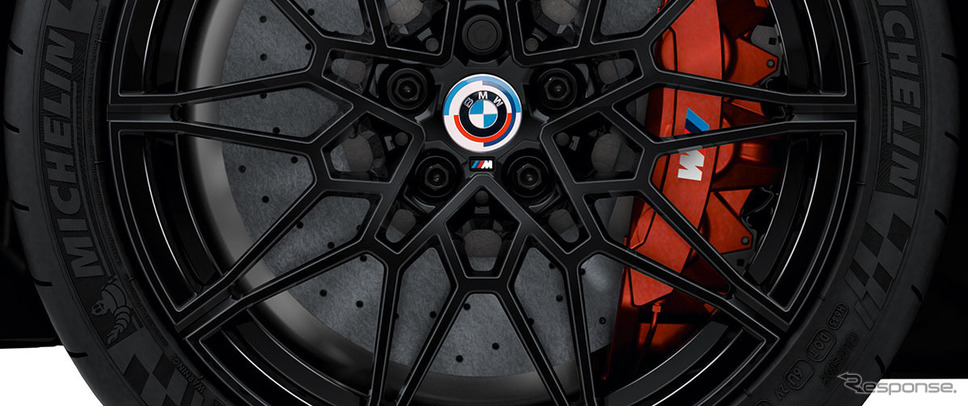 BMW M3 50th アニバーサリー リミテッド フロント19インチ/リア20インチMライトアロイダブルスポークスタイリング826Mブラック《写真提供 ビー・エム・ダブリュー》