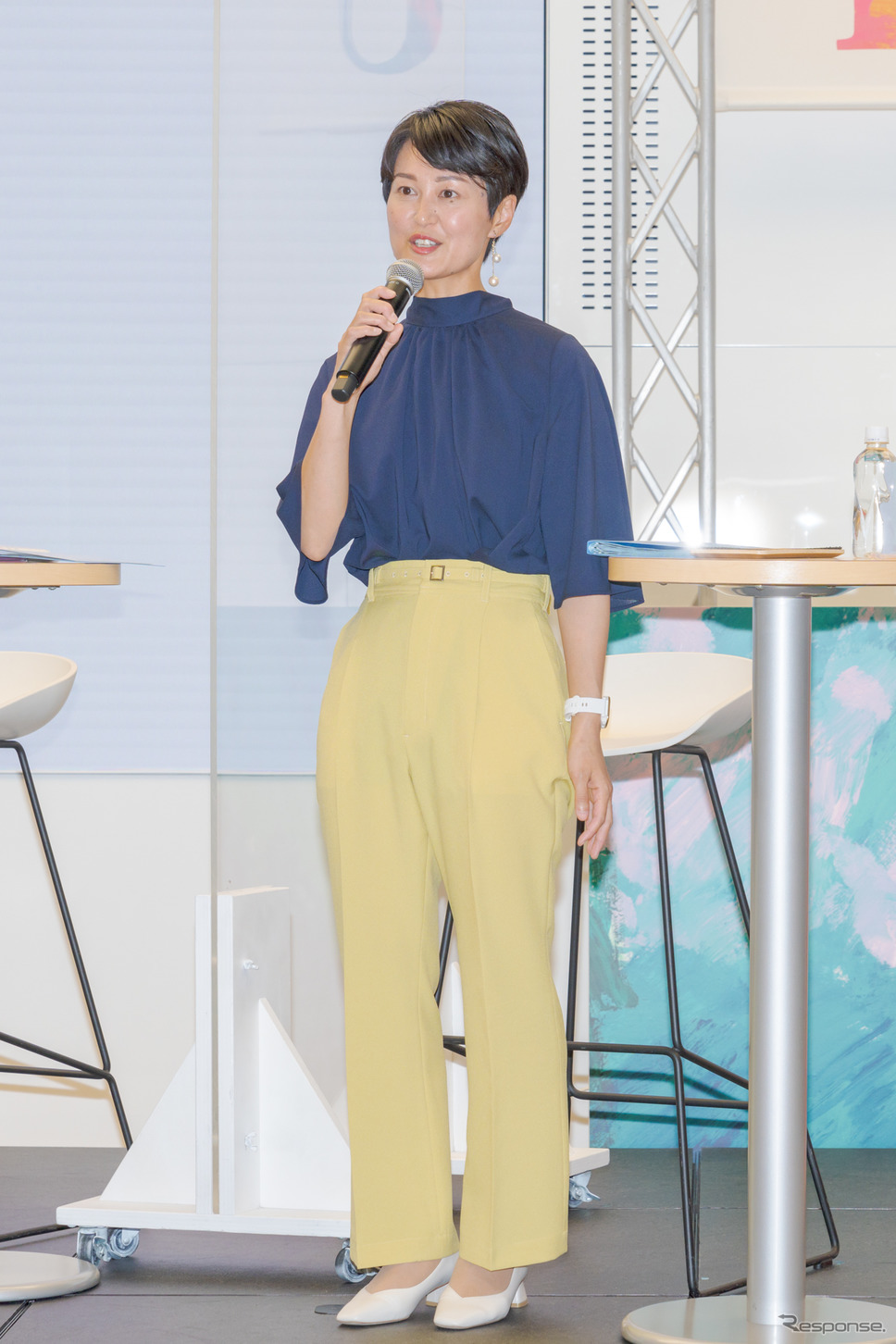 パッケージデザインを担当した株式会社本田技術研究所の市川聡子氏。《写真撮影 関口敬文》