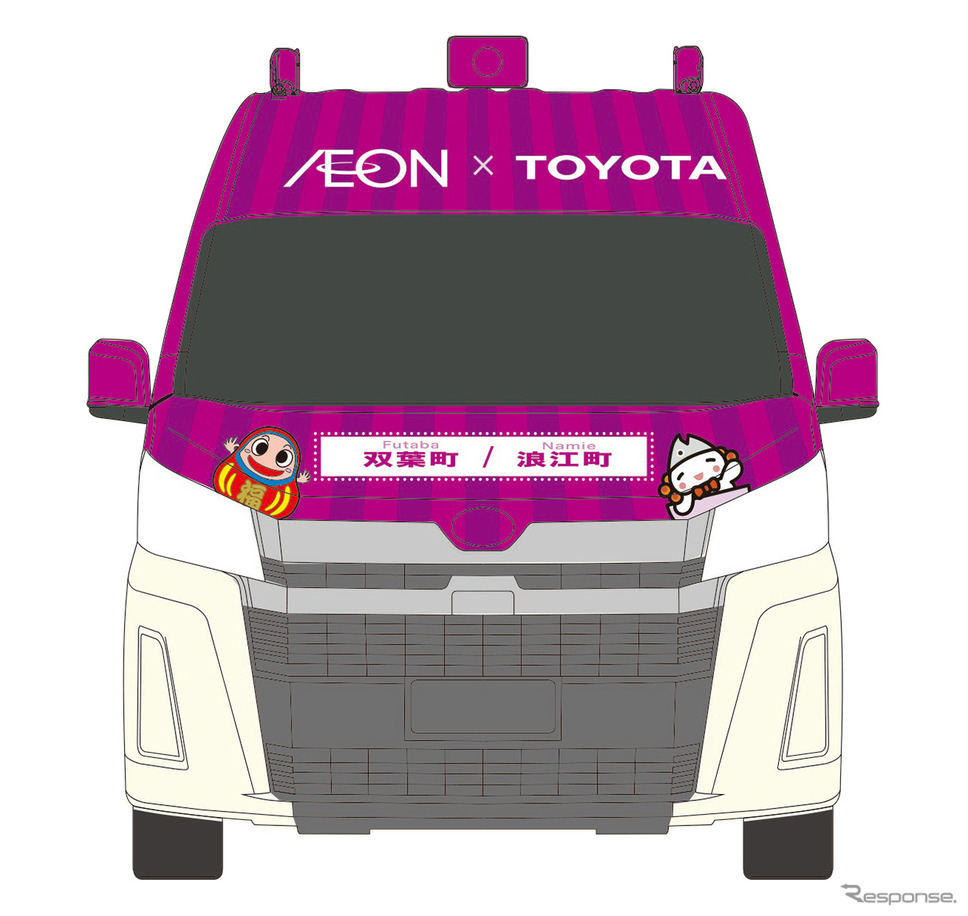 イオン東北による移動販売事業用FC車両（イメージ）《画像提供 トヨタ自動車》