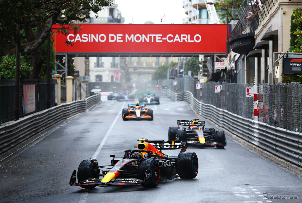 2022年のF1モナコGPを制した#11 ペレス(レッドブル)。《Photo by Red Bull》