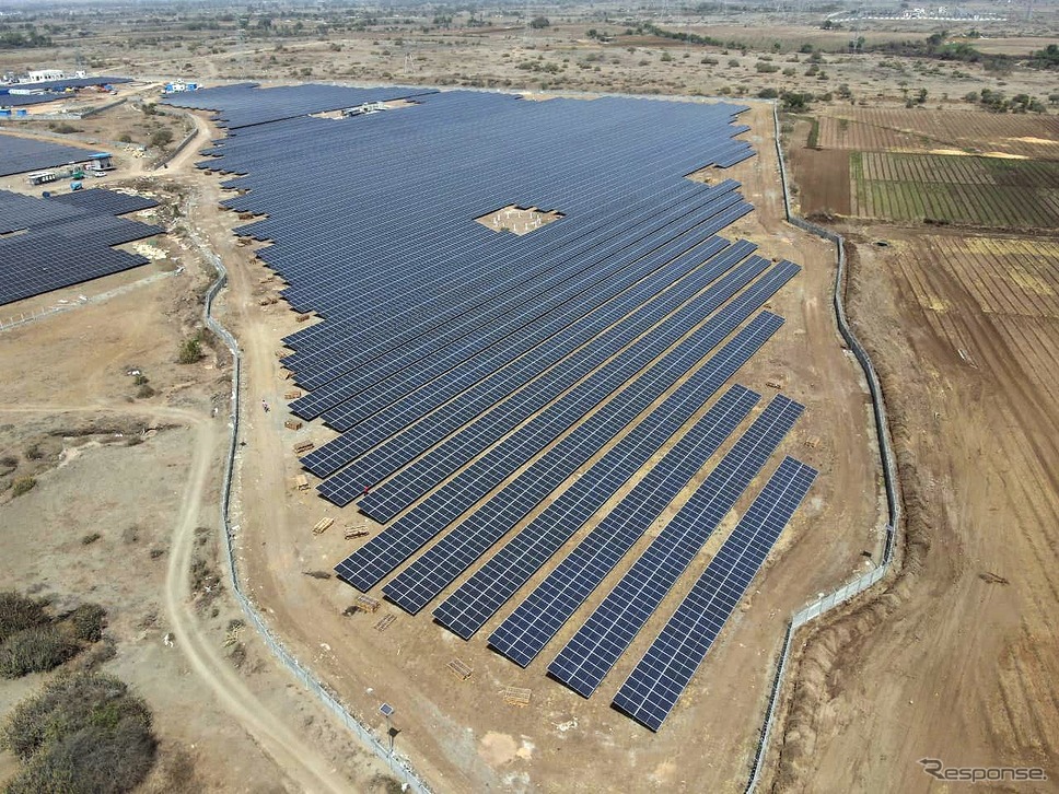 スズキ・モーター・グジャラート社向けの発電施設《写真提供 ReNew社》
