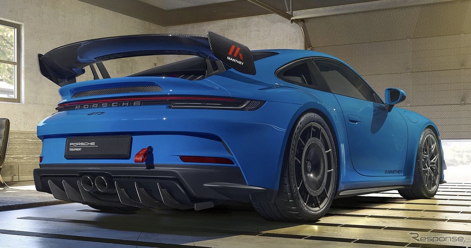 ポルシェ 911 GT3 新型の純正オプション「マンタイパフォーマンスキット」装着車《photo by Porsche》