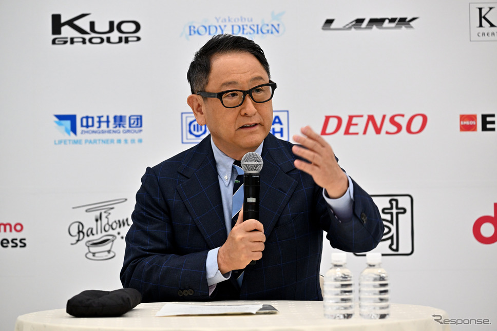 豊田社長《写真撮影 雪岡直樹》