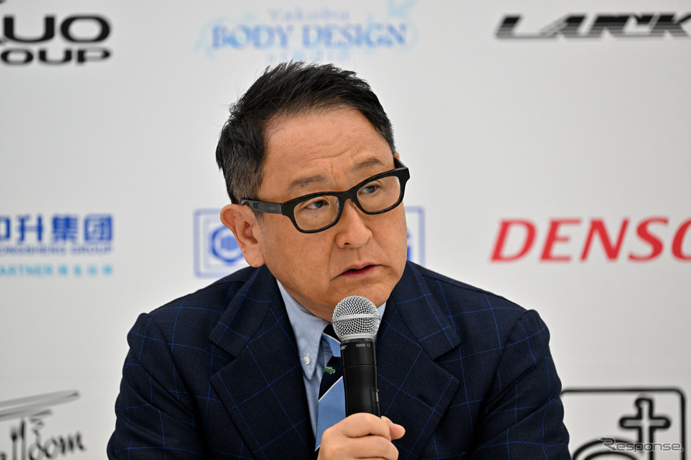 豊田社長《写真撮影 雪岡直樹》