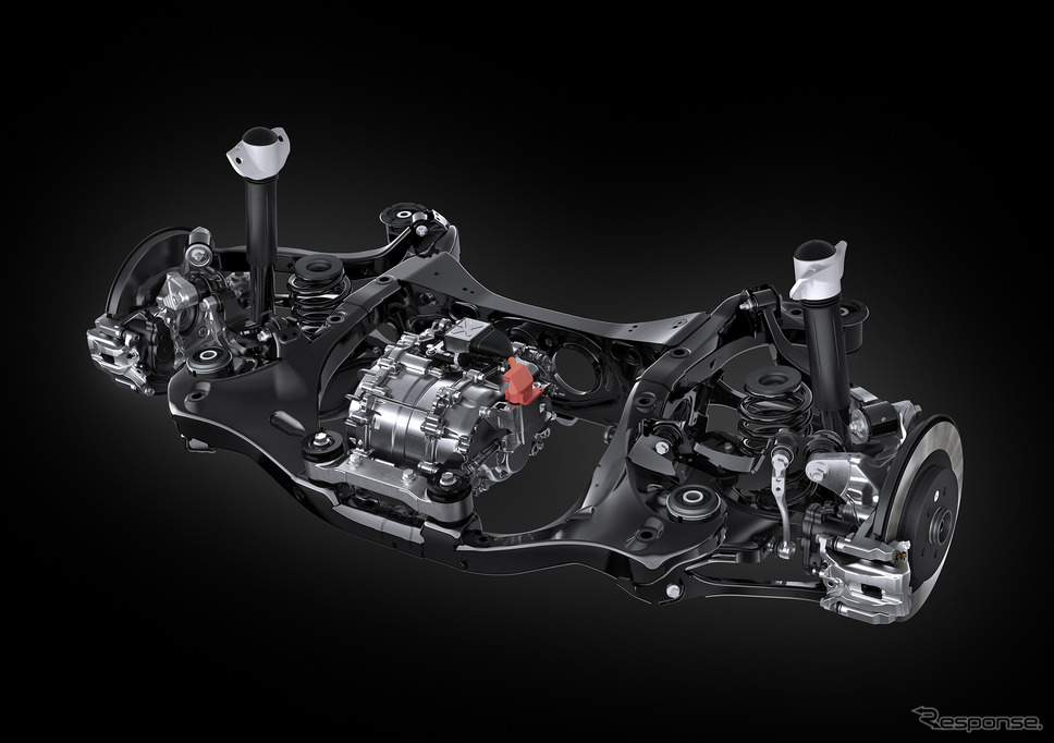 2.5リットル PHEV、HEVのリアサスペンション《写真提供 レクサス》