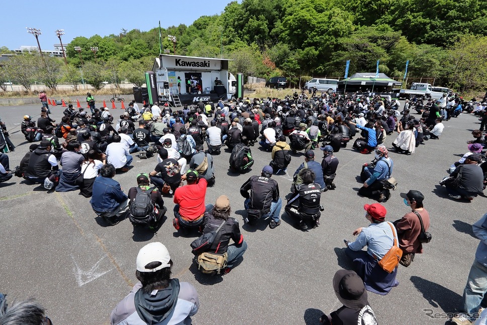 2022年5月広島会場の様子《写真提供 カワサキモータースジャパン》