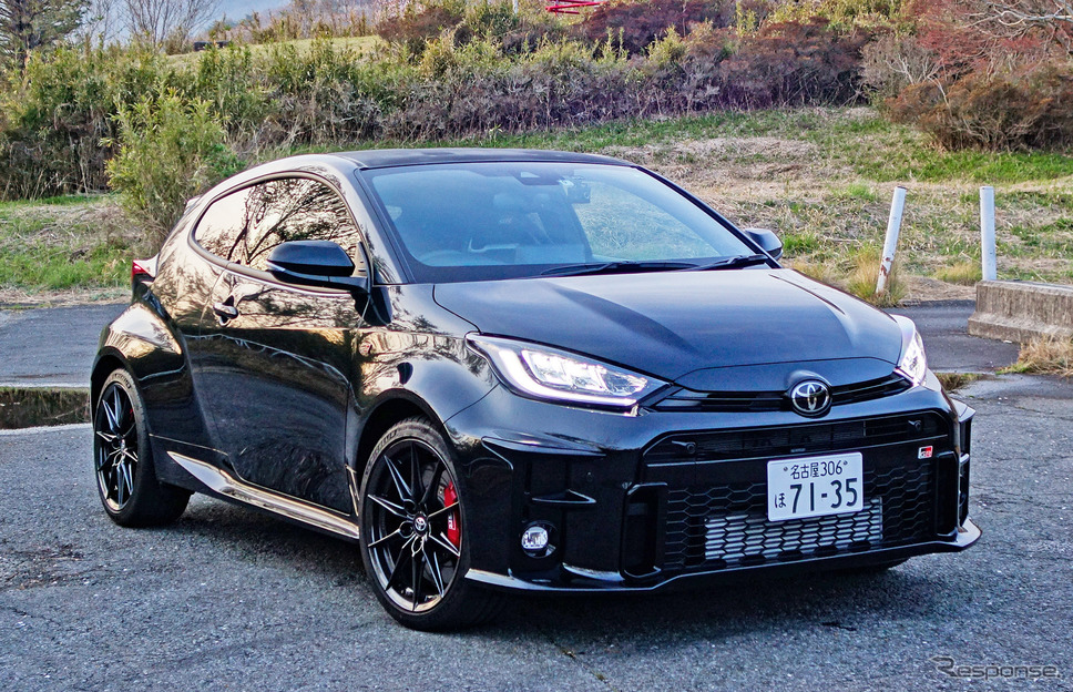 GRヤリス RZ High performanceのフロントビュー。《写真撮影 井元康一郎》