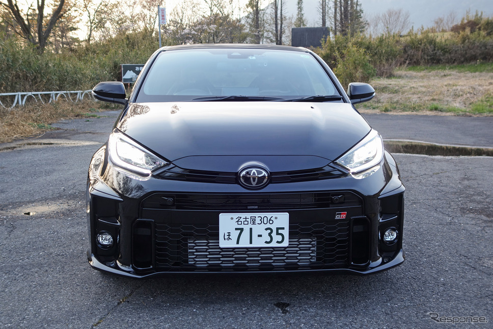 GRヤリス RZ High performanceのフロントフェイス。《写真撮影 井元康一郎》