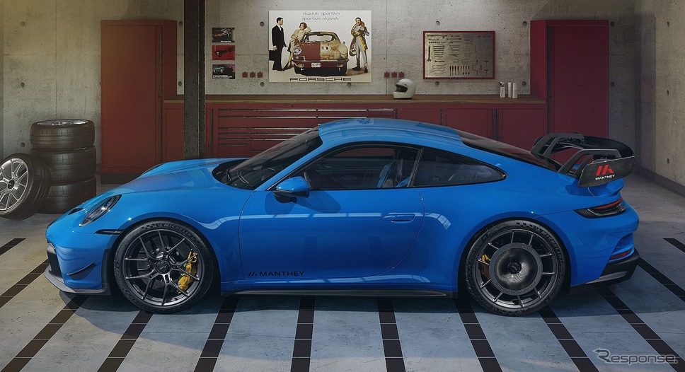 ポルシェ 911 GT3 新型の純正オプション「マンタイパフォーマンスキット」装着車《photo by Porsche》