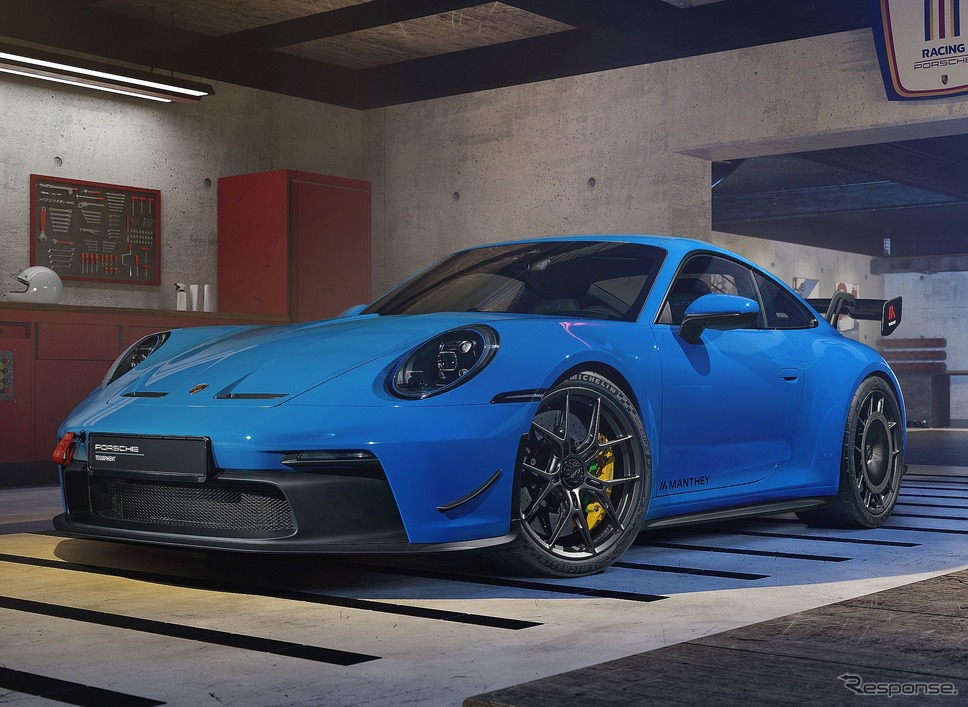 ポルシェ 911 GT3 新型の純正オプション「マンタイパフォーマンスキット」装着車《photo by Porsche》