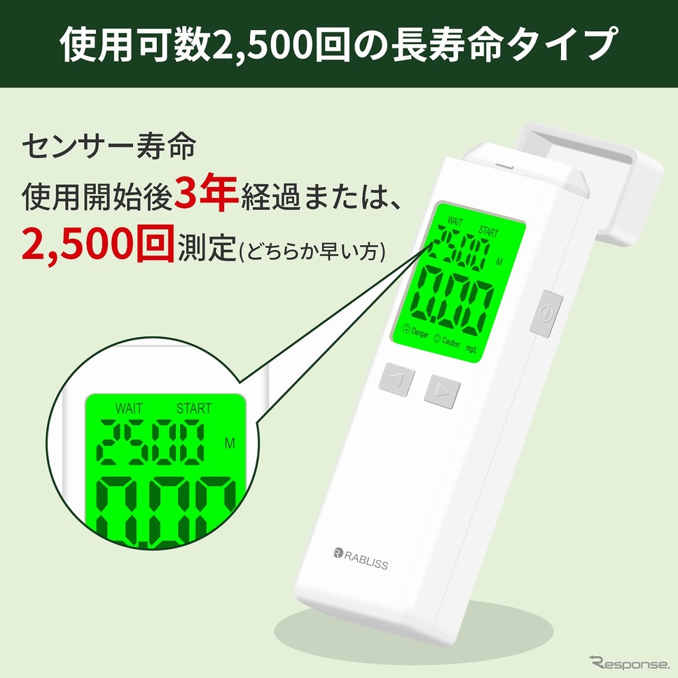 2500回測定の長寿命タイプ《画像提供 小林薬品》