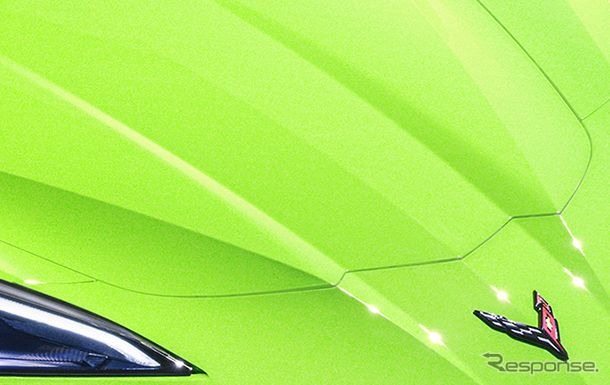 シボレー・コルベット Z06 新型のミントグリーン仕様《photo by Chevrolet》