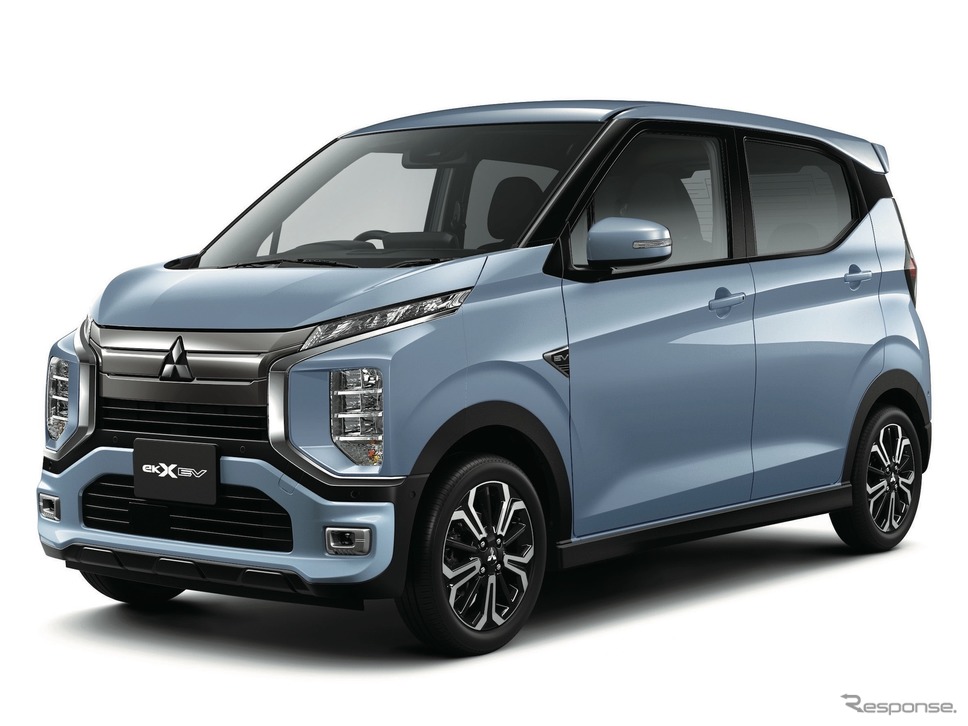 三菱eKクロスEV P、ミストブルーパール《写真提供 三菱自動車》