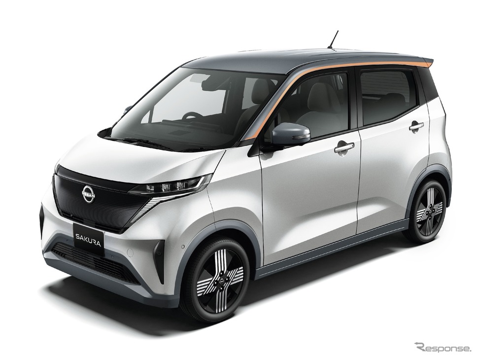 日産 サクラ：ホワイトパール/チタニウムグレー《写真提供 日産自動車》
