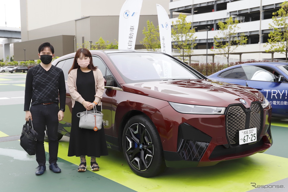有明ガーデン(東京都江東区)にて開催した「レスポンス読者限定EV・PHEV試乗会」《写真撮影 小林岳夫》