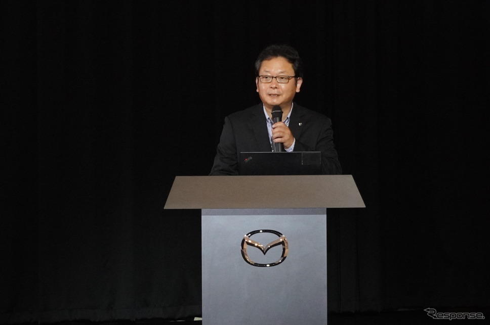 マツダ国内営業本部の二宮誠二氏《写真撮影 山田清志》